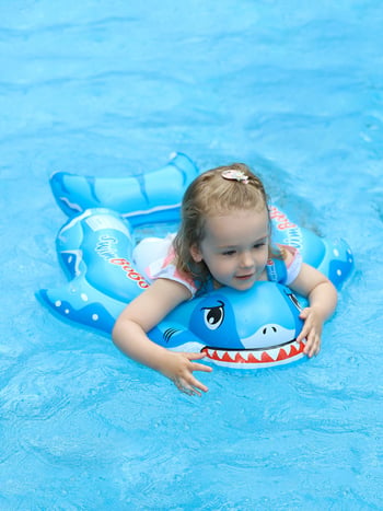 Swimbobo plávací kruh pre bábätká, ekologický PVC, hrúbka 0.35 mm, kreslený vzor, vhodné do bazénov a vodných parkov