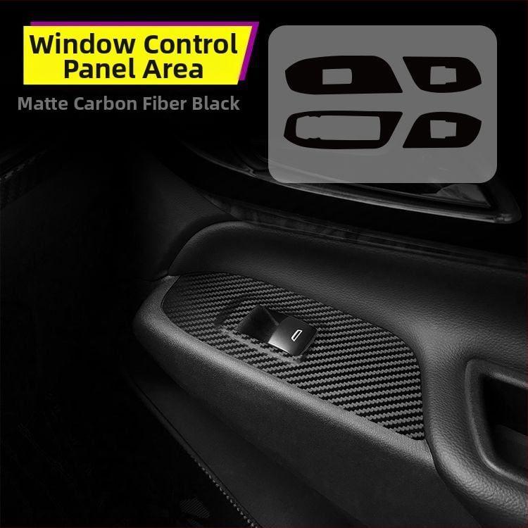 Εσωτερικό αυτοκόλλητο ανθρακονήματος για Chevrolet Equinox, διακόσμηση κεντρικής κονσόλας, Anti-Kick Pad, μαγνητική εγκατάσταση, με μοτίβο γρατζουνιών