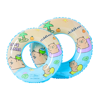 Vaikų pripučiamas plaukimo žiedas, PVC, animacinis raštas, tinkamas plaukiojimui ir vandens vaikščiojimui, 3–6 metų vaikams