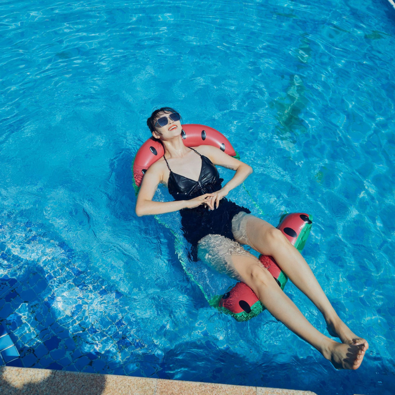 Plūduriuojantis pripučiamas lova vandeniui – Shell, PVC 0,2 mm, suaugusiems, tinkamas plaukiojimui