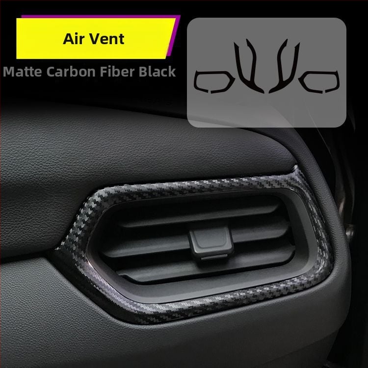 Interjera oglekļa šķiedras uzlīme Chevrolet Equinox – aizsardzība pret trieciieniem, centrālās konsoles dekors, skrāpējumu raksts, magnētiska uzstādīšana