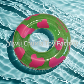 Prisitaikantis skaidrus pripučiamas plaukimo žiedas iš ekologinio PVC su logotipo spauda, suaugusiems; tinkamas treniruotėms, plaukiojimui ir vandens pramogoms