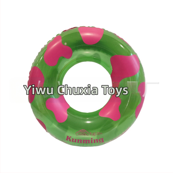 Prisitaikantis skaidrus pripučiamas plaukimo žiedas iš ekologinio PVC su logotipo spauda, suaugusiems; tinkamas treniruotėms, plaukiojimui ir vandens pramogoms