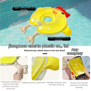 Vaikų plūduriuojantis žiedas — Enrt, aplinkai draugiškas PVC, 0,25 mm storis, karikatūros raštas, tinkamas plaukiojimui