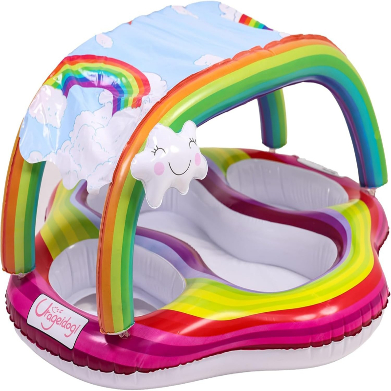 Vaikų plaukimo žiedas iš ekologinio PVC, 0,25 mm storio, spausdintas raštas, prekės kodas SJL-20250318