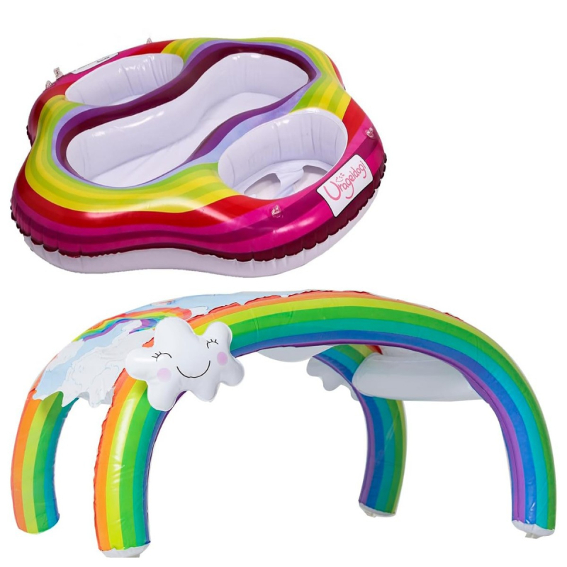 Vaikų plaukimo žiedas iš ekologinio PVC, 0,25 mm storio, spausdintas raštas, prekės kodas SJL-20250318