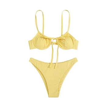 Trokutasti bikini s jastučićima za prsa, visokim izrezom i bez leđa, tkanina Nylon-Spandex (18% Spandex), Podstava Poliester (5% Spandex), 150 g