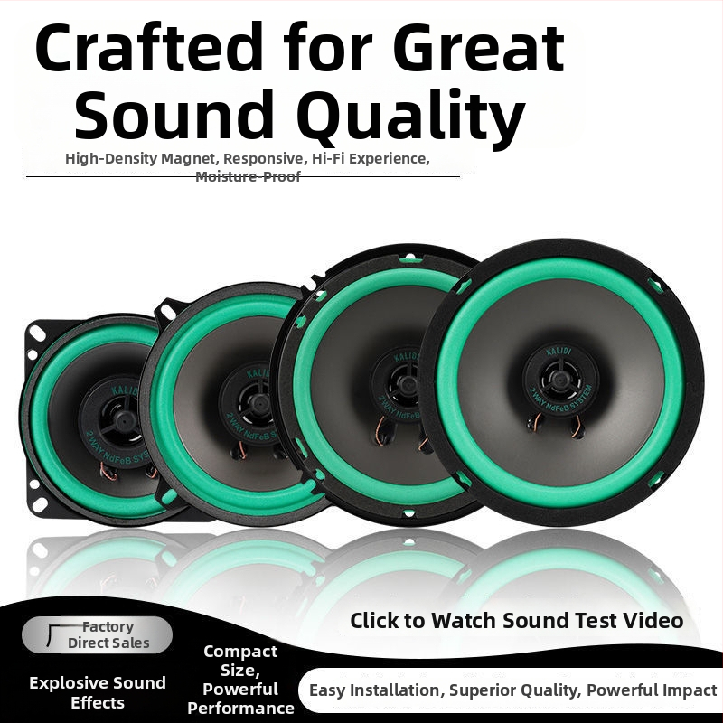 Koaksiālais auto skaļrunis – pilns diapazons, vidējais-bass un augstfrekvenču skaļrunis