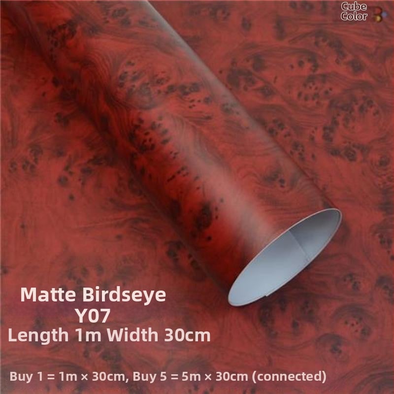 Εσωτερικό αυτοκινήτου – φιλμ με εμφάνιση ξύλου για κεντρική κονσόλα – Sandalwood Peach Wood, γυαλιστερό/ματ φινίρισμα, Μάρκα Shiao, PVC