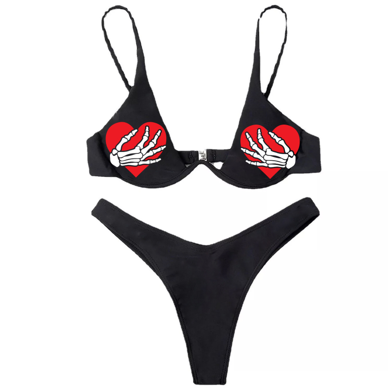 Ženski kupaći kostim s ugrađenom čeličnom podrškom i jastučićima za grudi, offset otisak, seksi tijesan, bez leđa; materijal 82% poliester, podstava 18% spandex, težina 200 g