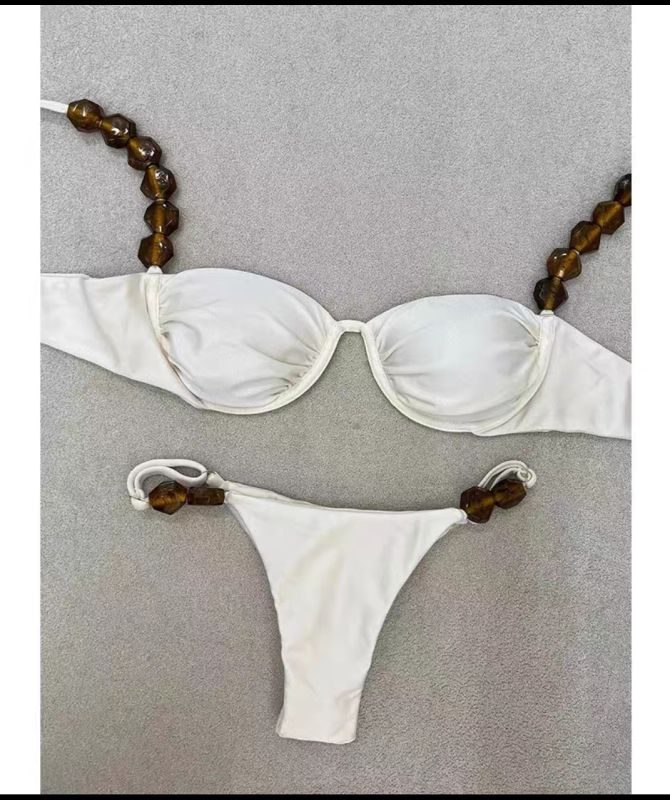 Costum de baie din două piese cu underwire, țesătură nylon, căptușeală nylon, pentru adulți
