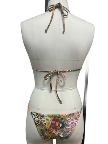 2026 Ženski kupaći kostim s vezanjem za vrat i printom morske zvijezde, stil odmora, dvodijelni