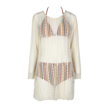 Set de bikini din trei piese cu burete pentru bust - din poliester, cu căptușeală de elastan, model solid