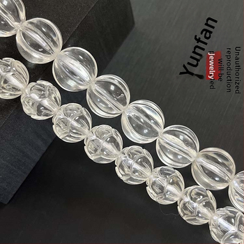 Mărgele libere din cristal, design de lotus sculptat, finisaj lustruit