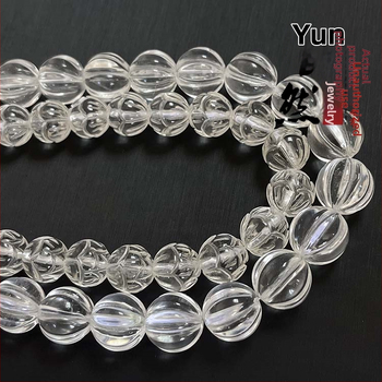 Mărgele libere din cristal, design de lotus sculptat, finisaj lustruit