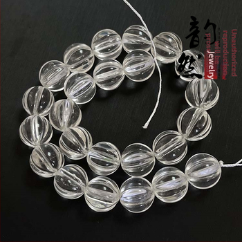 Mărgele libere din cristal, design de lotus sculptat, finisaj lustruit