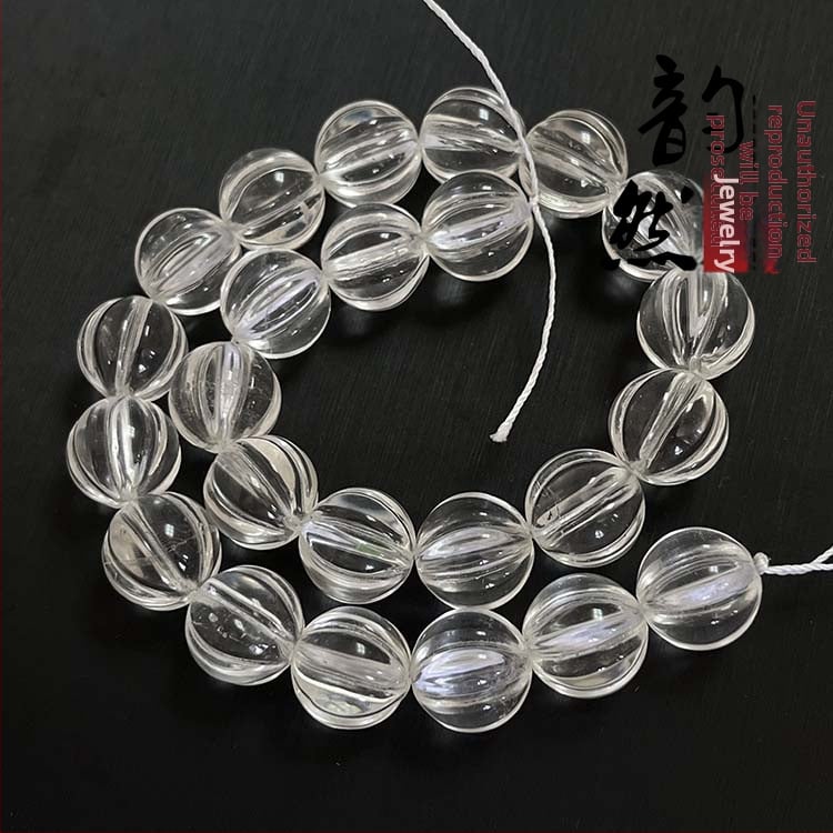 Mărgele libere din cristal, design de lotus sculptat, finisaj lustruit