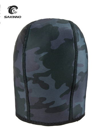 Неопренова водолазна шапка 2 мм, камуфлаж, материал: 90% неопрен + 10% найлон, за възрастни, за плуване и снорклинг