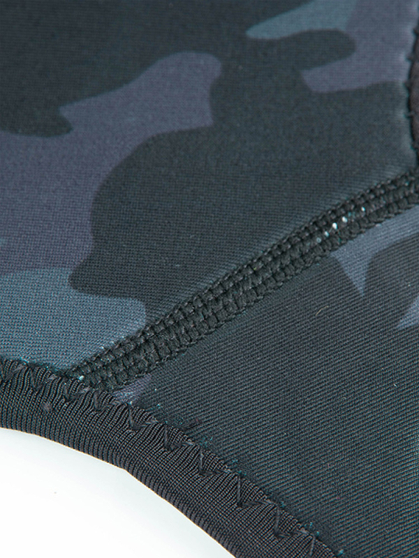 Неопренова водолазна шапка 2 мм, камуфлаж, материал: 90% неопрен + 10% найлон, за възрастни, за плуване и снорклинг