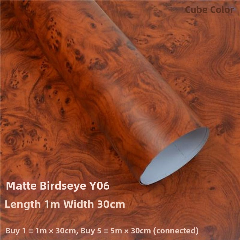 Εσωτερικό αυτοκινήτου: φιλμ βινυλίου με αλλαγή χρώματος σε σχέδιο ξύλου για κεντρικό πάνελ κονσόλας – PVC, γυαλιστερό/ματ φινίρισμα