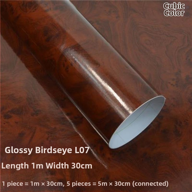 Εσωτερικό αυτοκινήτου: φιλμ βινυλίου με αλλαγή χρώματος σε σχέδιο ξύλου για κεντρικό πάνελ κονσόλας – PVC, γυαλιστερό/ματ φινίρισμα