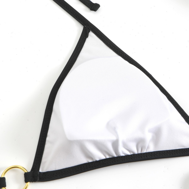 Costum de baie pentru femei, talie înaltă, fără mâneci, cu burete la bust, material poliester