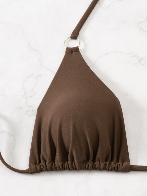 Costum de baie din două piese pentru femei, cu cupe căptușite, nylon, căptușeală poliester-elastan, 120 g/m²