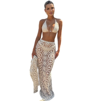 Ženski bikini set od tri dijela – seksi čipkasti dizajn, jastučići za grudi, materijal najlon 80%, podstava poliester 20%