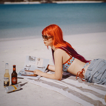 QM Costum de baie două piese, stil coreean, triunghi, cu inel metalic pentru susținere, imprimat, sexy și durabil; 82% poliester, căptușeală 5% spandex, 300 g