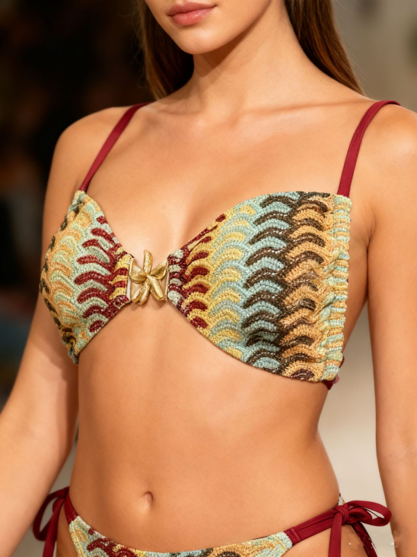 2026 seksi bikini za žene s prugama i vezicama – plaža i odmor