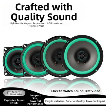 Automašīnas skaļruņi – koaksiālie, pilns diapazons, vidējais bas, augstfrekvences skaļrunis