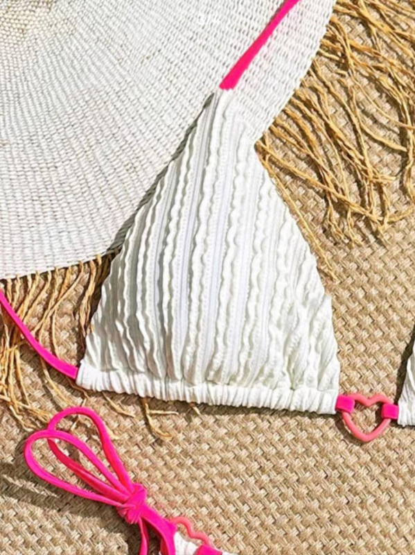 Ženski dvodijelni bikini kupaći kostim, poliester, jednobojni uzorak, podstava poliester s 18% spandeksa