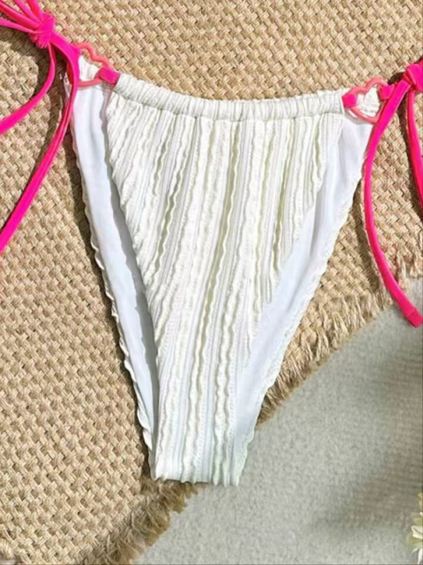 Ženski dvodijelni bikini kupaći kostim, poliester, jednobojni uzorak, podstava poliester s 18% spandeksa