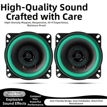 Koaksiālais automobiļu skaļrunis — pilns diapazons, vidējais bas, tweeter