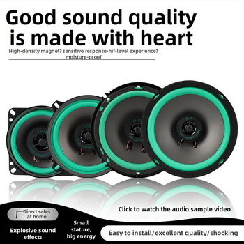 Koaksiālais auto skaļrunis ar pilnu diapazonu, mid-bass un tweeter