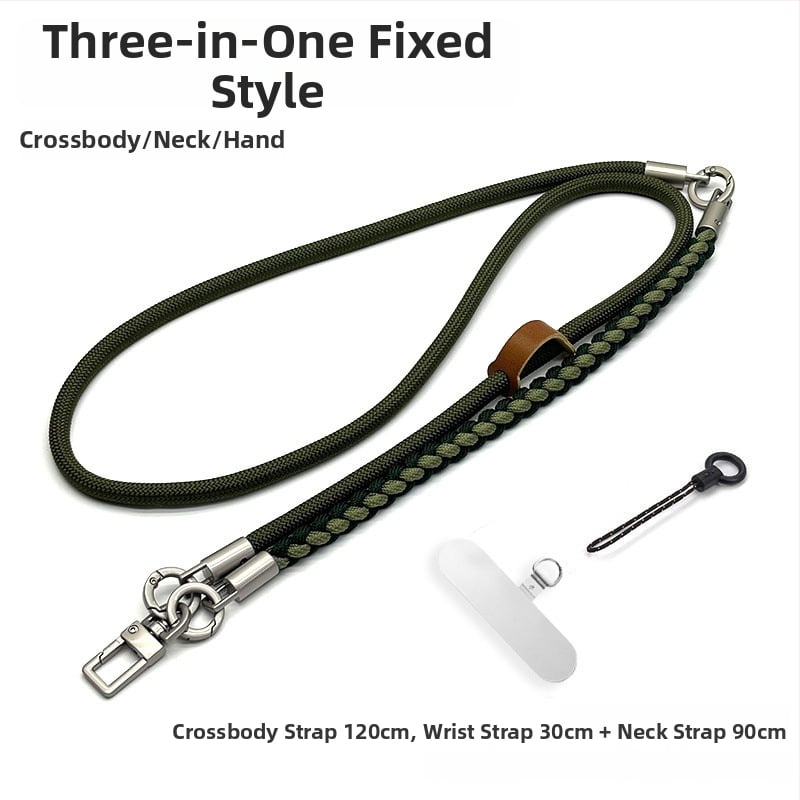 Телефонна каишка — ръчно тъкана полиестерна шнурка, метална катарама, унисекс, персонализируема