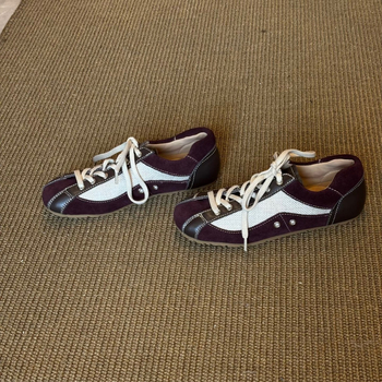 Moterų kedai Korejiško stiliaus, apvaliu nosimi, tinklinė viršutinė dalis, raišteliai, gumos padas