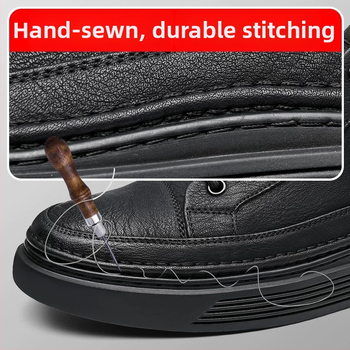 Vīriešu ādas ikdienas sneaker stilā ar splitādas ādas augšpusi, gumijas zole, PU zolīte, iekšējā odere no cūku ādas, vulkanizēta zole