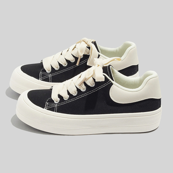 Moterų audekliniai bateliai – kvėpuojantys, languotas raštas, guminė padas su vulkanizuota technologija, raišteliai