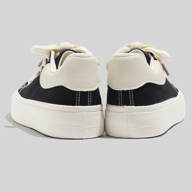 Moterų audekliniai bateliai – kvėpuojantys, languotas raštas, guminė padas su vulkanizuota technologija, raišteliai