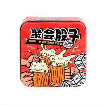 9 зарове от акрил за парти пиене игра, стил филет