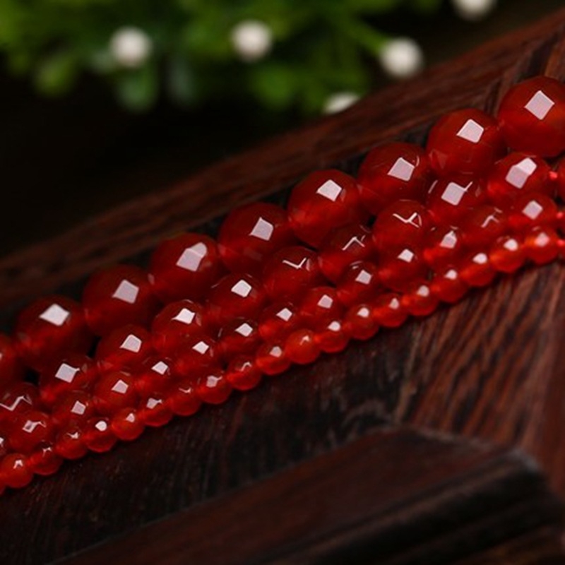 Agatne kuglice, okrugle, s 128 faceta, labave za DIY nakit