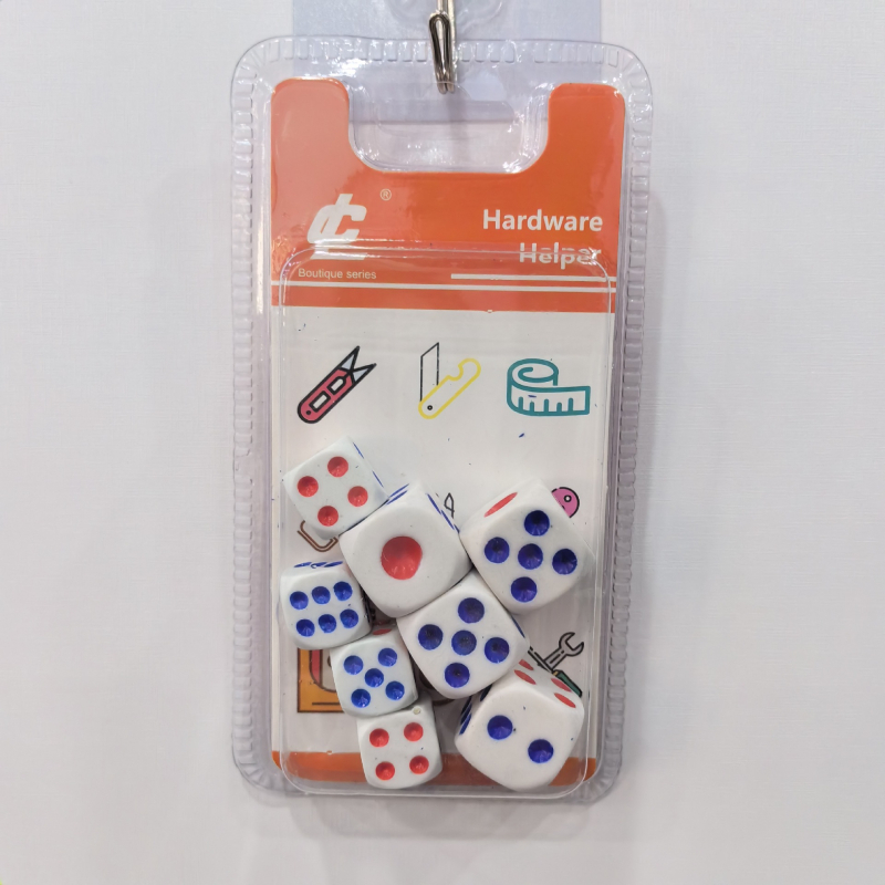 Пластмасови зарове, дизайн със заоблени ръбове, 600 броя, за шах и карти