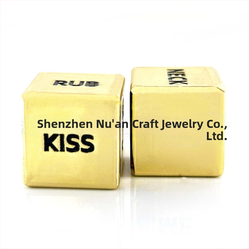 Nuo'an комплект твърди метални зарчета от цинкова сплав за шах и карти, 100 броя