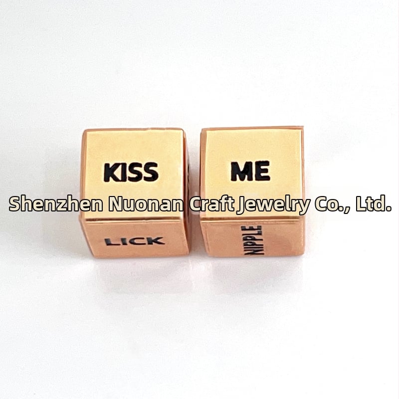 Nuo'an комплект твърди метални зарчета от цинкова сплав за шах и карти, 100 броя