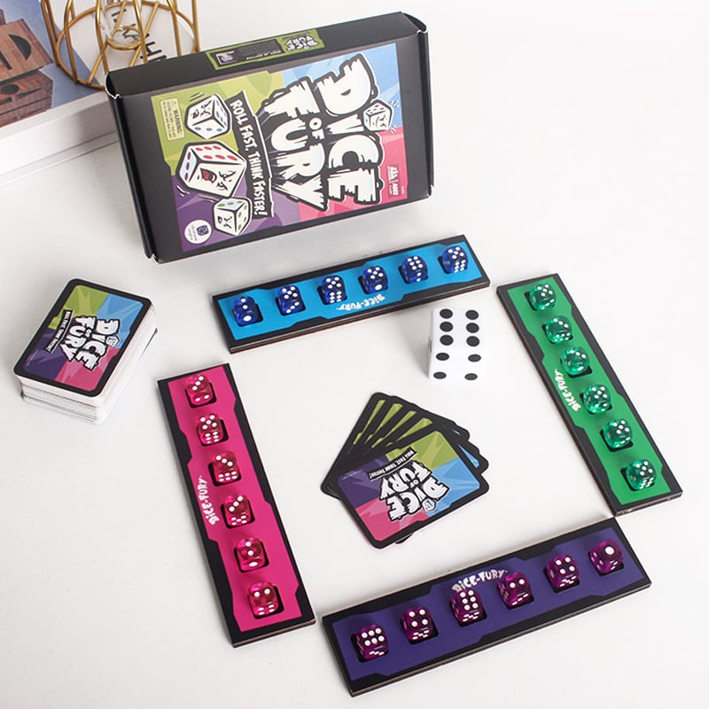 Игра със зарове за семейства, бърза, със заоблени ъгли (1 кутия)