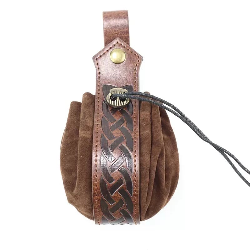 Keskaegne retro vöö munte rahakoti, täringukoti ja mõõga holster – täiskasvanute Halloween cosplay rekvisiit, kevad 2024, kaubamärk Other, laos