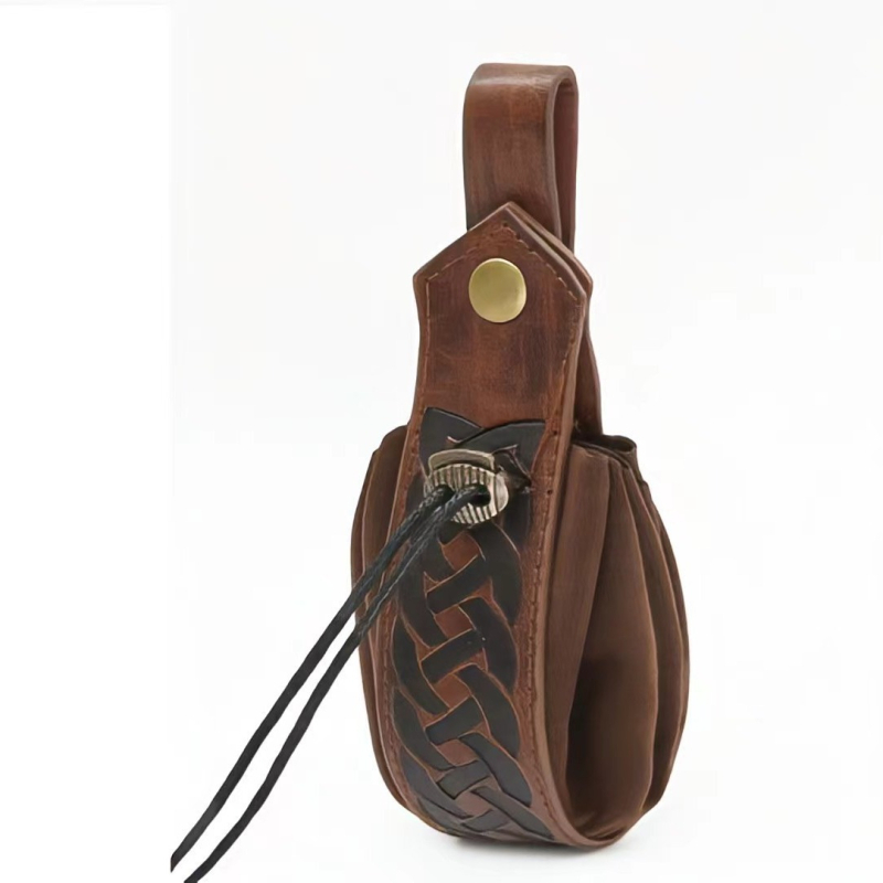 Keskaegne retro vöö munte rahakoti, täringukoti ja mõõga holster – täiskasvanute Halloween cosplay rekvisiit, kevad 2024, kaubamärk Other, laos