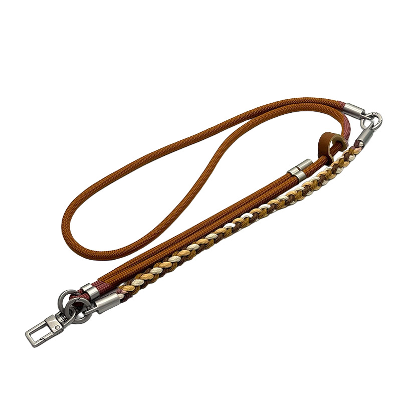 Мобилен телефон ланярд, ръчно тъкан полиестерен шнур, регулируем, метална катарама, възможност за персонализация