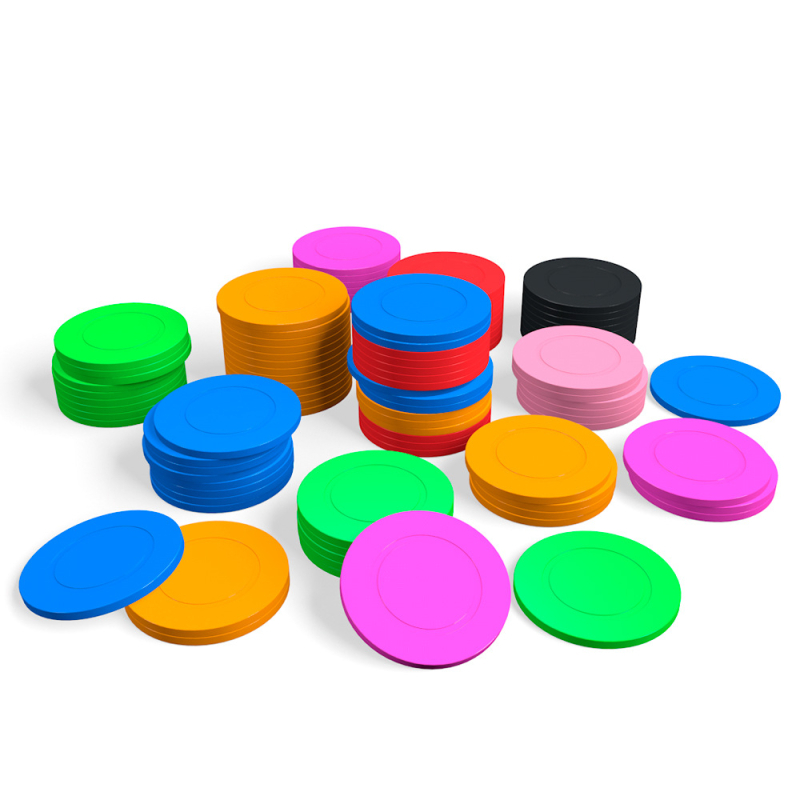 Казино чипове — ABS; Марка: TONGYIJI; 50 комплекти в опаковка; Произход: Yiwu; Подходящи за шах и игри с карти.